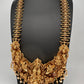 Peacock Goddess Matte Finish Long Nakshi Necklace