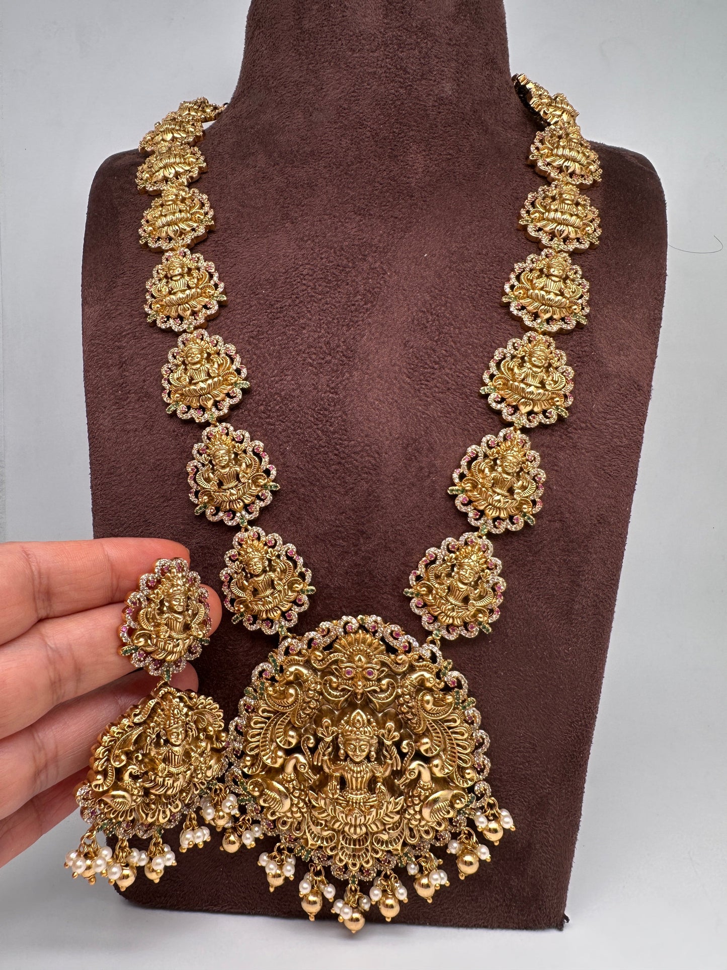 Goddess Lakshmi Nakshi Long Necklace