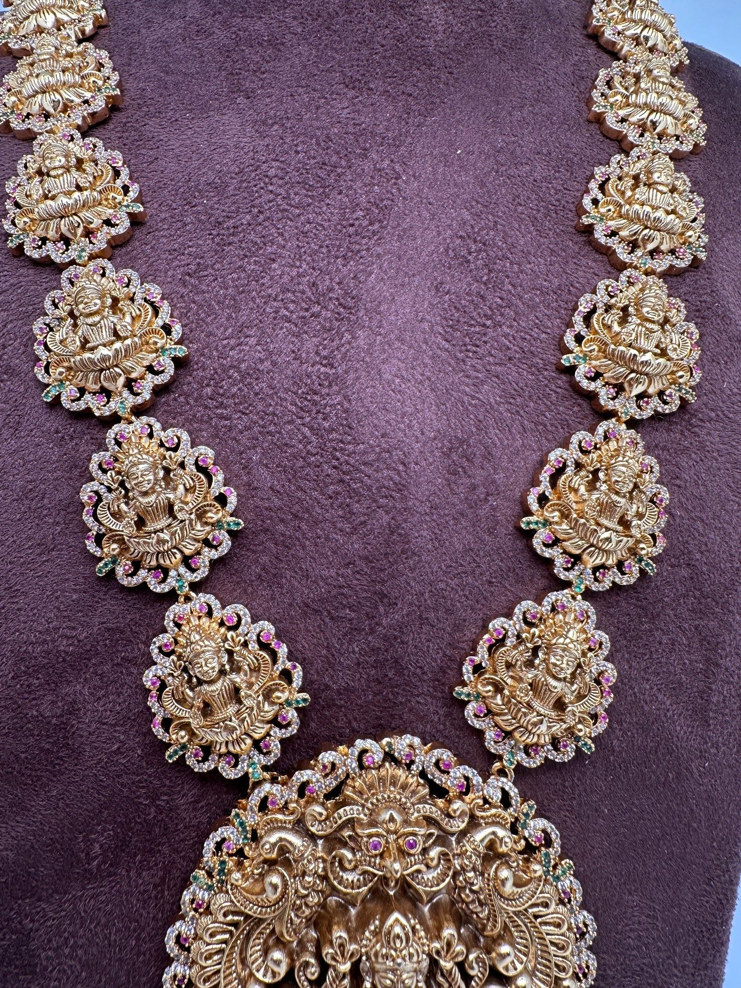 Goddess Lakshmi Nakshi Long Necklace