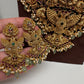 Peacock One Gram Gold Platted Nakshi Long Necklace