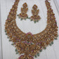 Peacock One Gram Gold Platted Nakshi Long Necklace