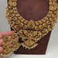 Peacock One Gram Gold Platted Nakshi Long Necklace
