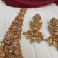 Peacock One Gram Gold Platted Nakshi Long Necklace