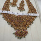 Peacock One Gram Gold Platted Nakshi Long Necklace