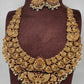 Peacock One Gram Gold Platted Nakshi Long Necklace