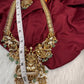 Goddess Lakshmi One Gram Gold Platted Nakshi Long Necklace