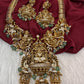 Goddess Lakshmi One Gram Gold Platted Nakshi Long Necklace