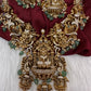 Goddess Lakshmi One Gram Gold Platted Nakshi Long Necklace