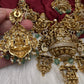 Goddess Lakshmi One Gram Gold Platted Nakshi Long Necklace