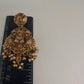 Nakshi Goddess Lakshmi Peacock Matte Long Statement Necklace - 