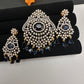 AD Color Stone Pendent Set - Blue