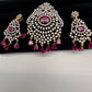 AD Color Stone Pendent Set - Red