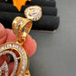 CZ Dual Tone Pendent Set