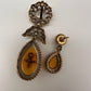 Victorian Color Stone Pendent Set - Yellow