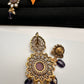 Victorian  Color Stone Pendent Set - Multi