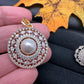 AD Pearl Locket Pendent Set