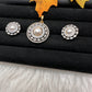 AD Pearl Locket Pendent Set