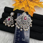 AD Color Stone Pendent Set - Red