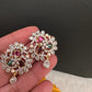 CZ Navratan Pendent Set - 