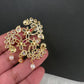 CZ Navratan Pendent Set - 