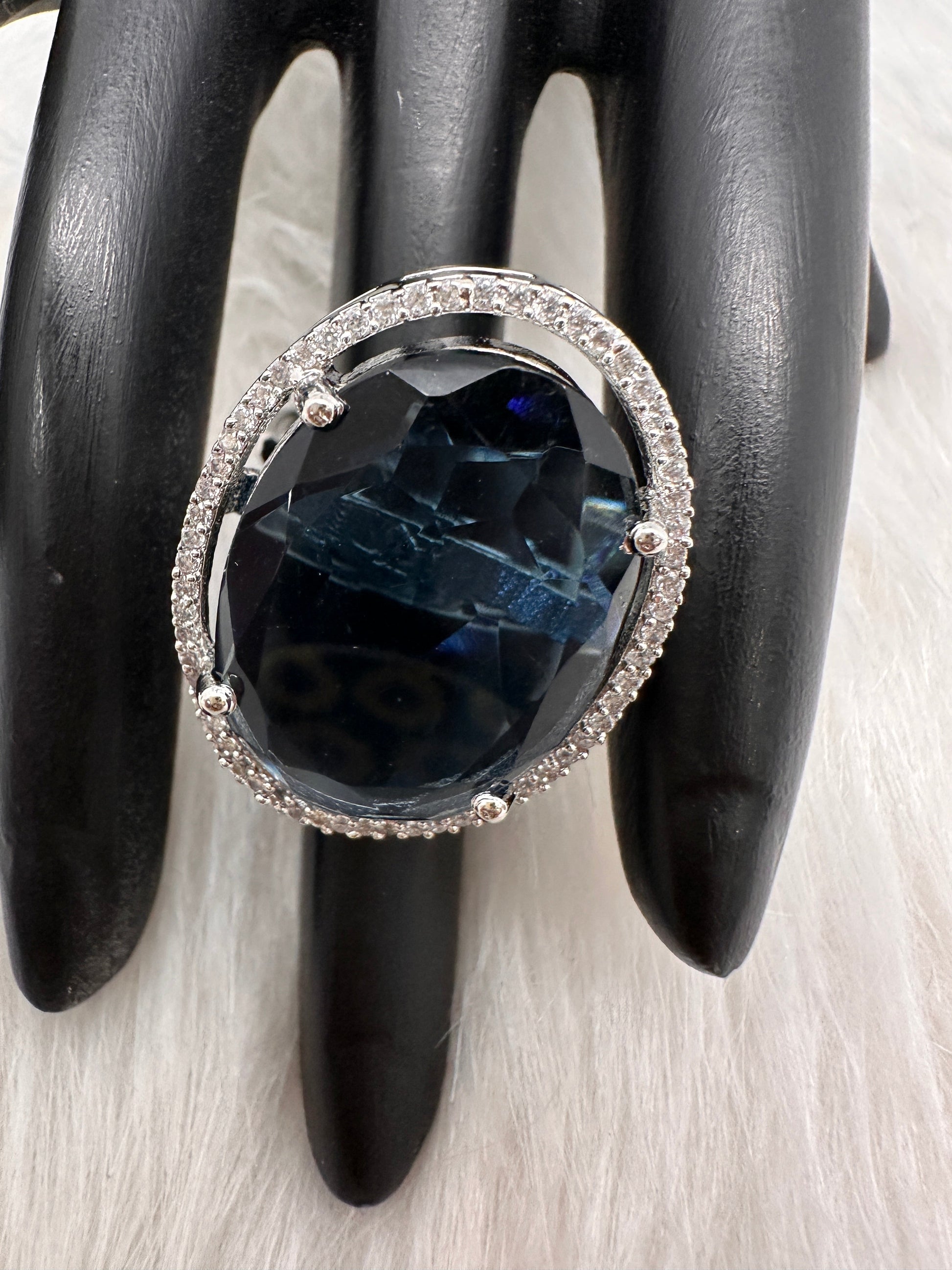 Monalisa Stone Ring - Blue