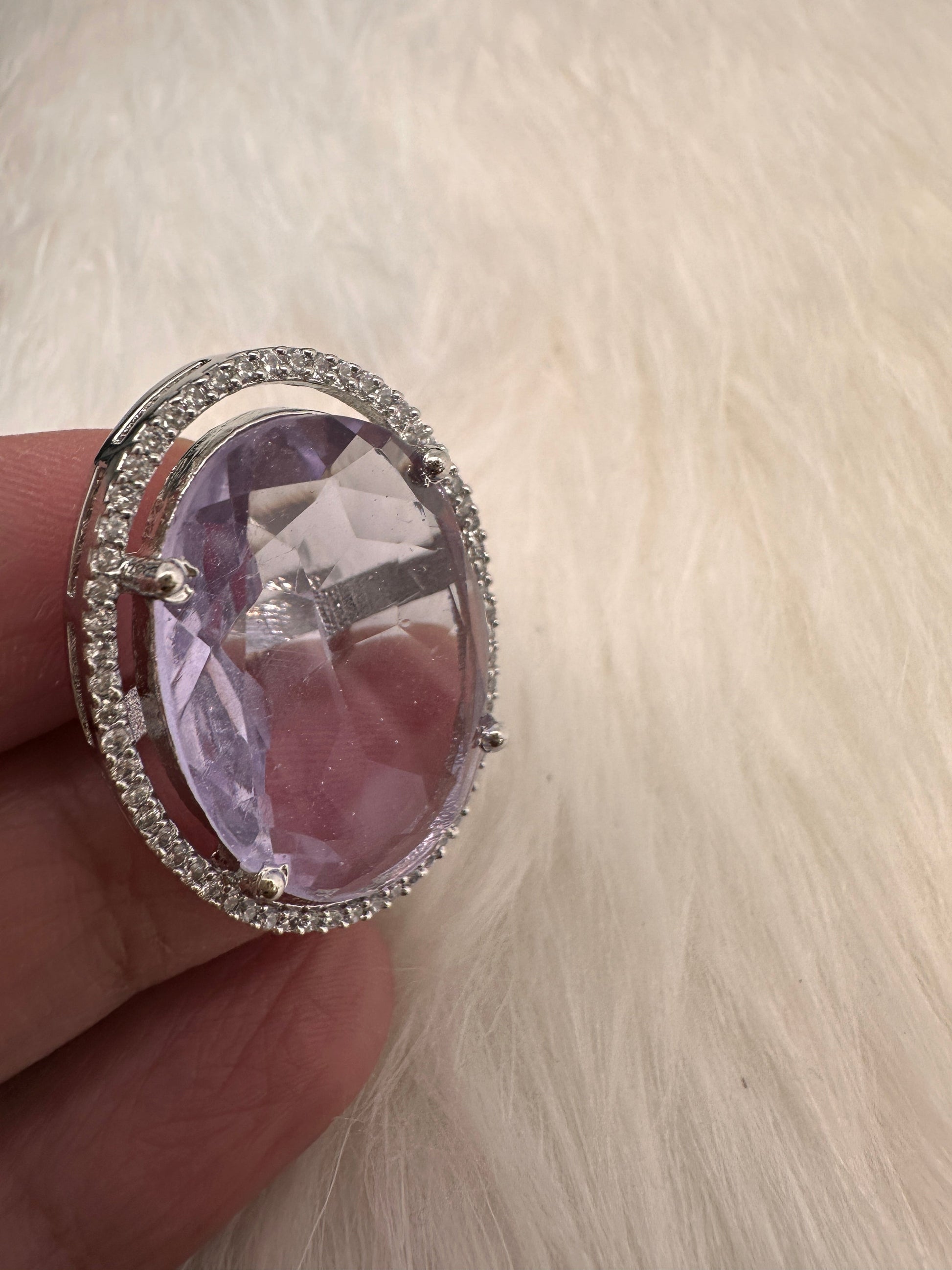 Monalisa Stone Ring - LavenderPurple