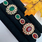 Statement Color Stone Adjustable Color Stone Cocktail Ring - Red