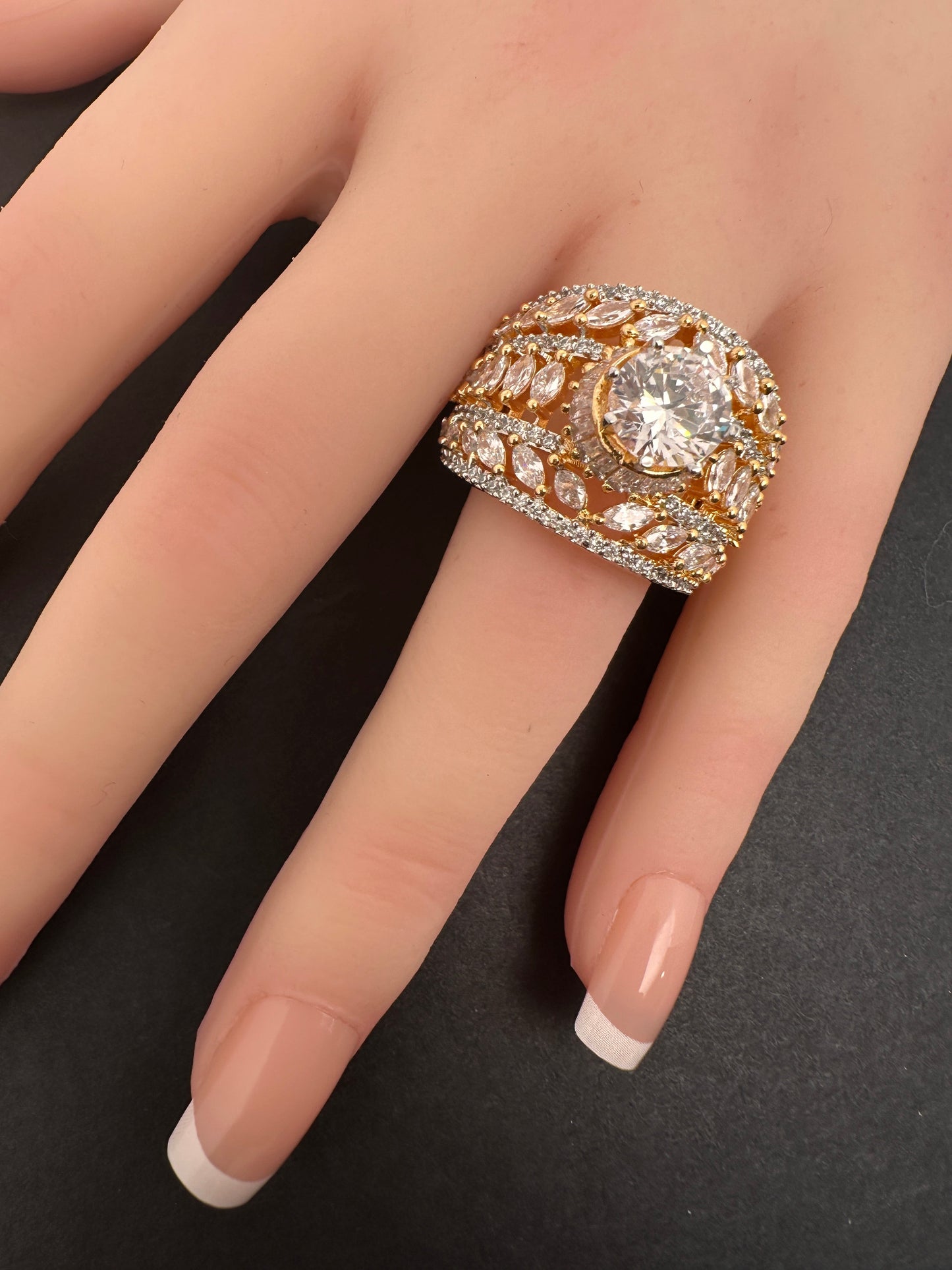 AD Adjustable Cocktail Ring