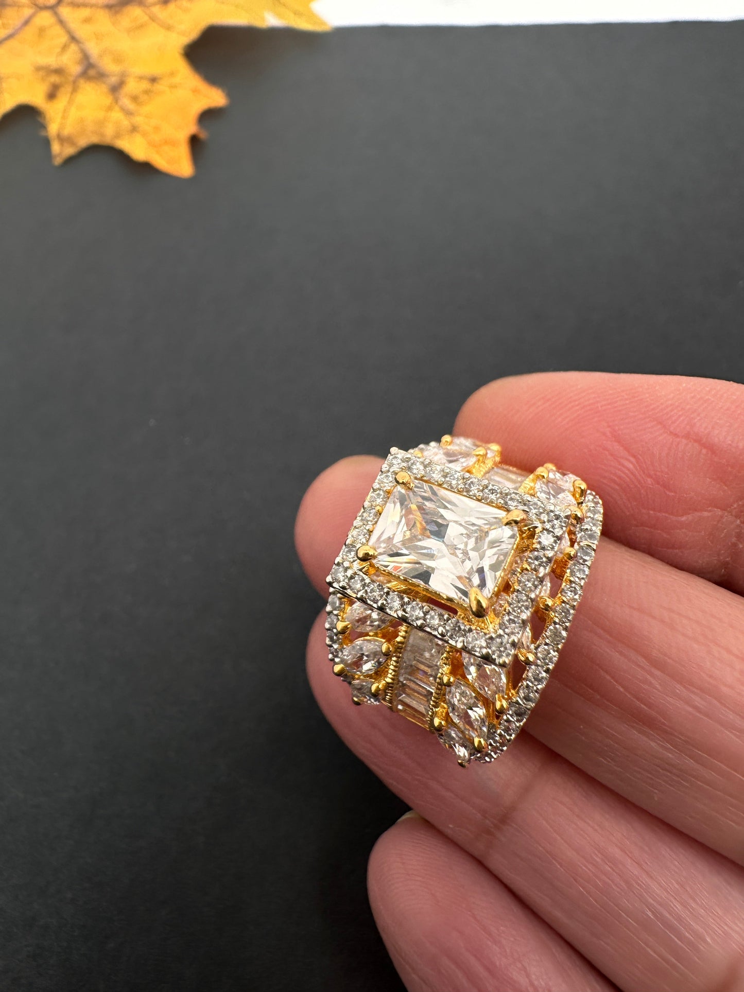 AD Adjustable Cocktail Ring