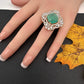 AD  Color Stone Adjustable Color Stone Cocktail Ring