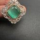 AD  Color Stone Adjustable Color Stone Cocktail Ring