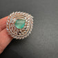 AD  Color Stone Adjustable Color Stone Cocktail Ring