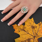 AD  Color Stone Adjustable Color Stone Cocktail Ring
