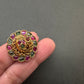 Matte Kemp Peacock Adjustable Matte Cocktail Ring - 