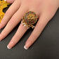 Matte Kemp Adjustable Matte Cocktail Ring - 