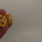 Jadau Kundan Adjustable Matte Cocktail Ring - 