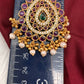 Red Potta Stones 92.5 Silver Pendent