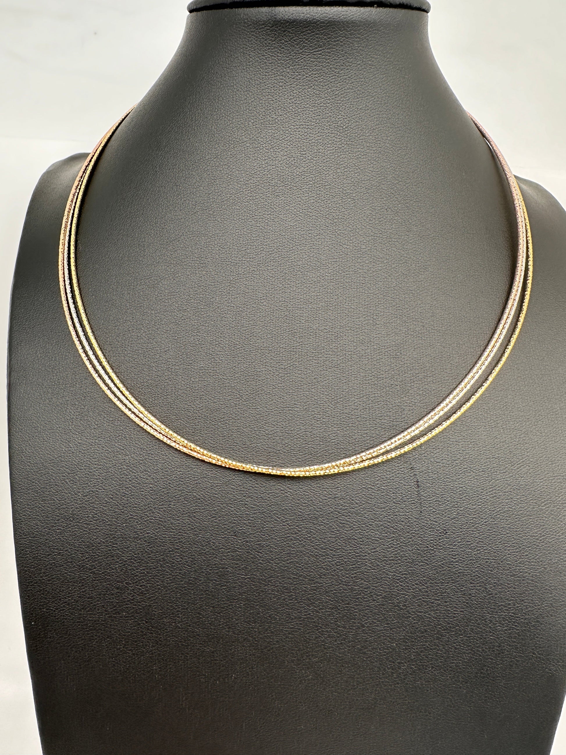 92.5 Silver Dual Tone  Hasli Chain