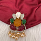 Ganesha Multi Stone 92.5 Silver Pendent