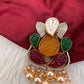 Ganesha Multi Stone 92.5 Silver Pendent