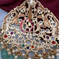 Matte Navratan 92.5 Silver Pendent