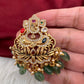 Matte Navratan Ganesha 92.5 Silver Pendent
