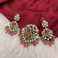 Moissanite Krishna 92.5 Silver Pendent Set