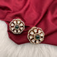 Moissanite Green 92.5 Silver Stud Earrings