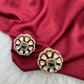 Moissanite Green 92.5 Silver Stud Earrings