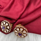 Moissanite Purple 92.5 Silver Stud Earrings