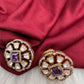 Moissanite Purple 92.5 Silver Stud Earrings