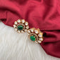 Moissanite Green 92.5 Silver Stud Earrings