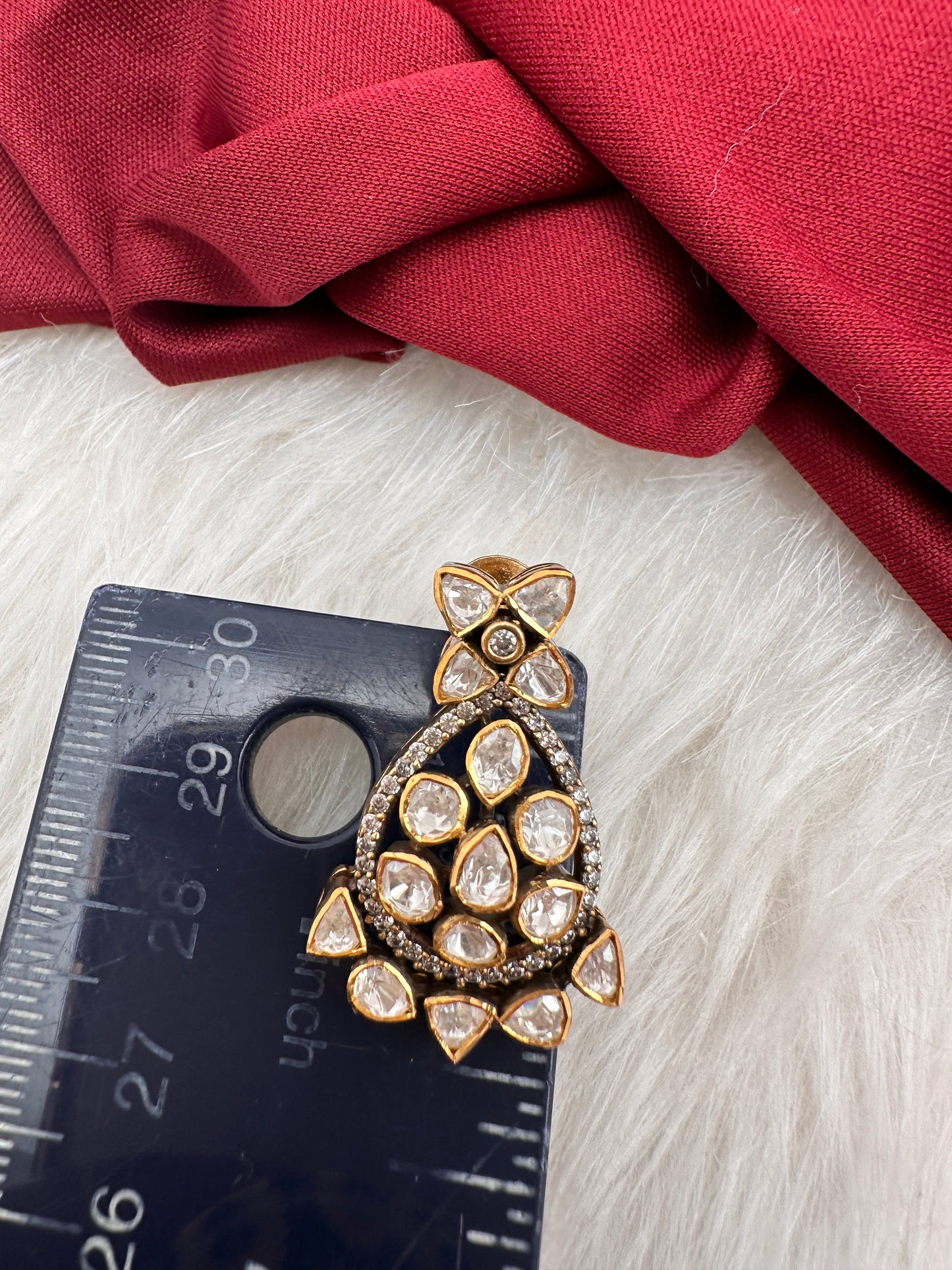 Moissanite 92.5 Silver Stud Earrings