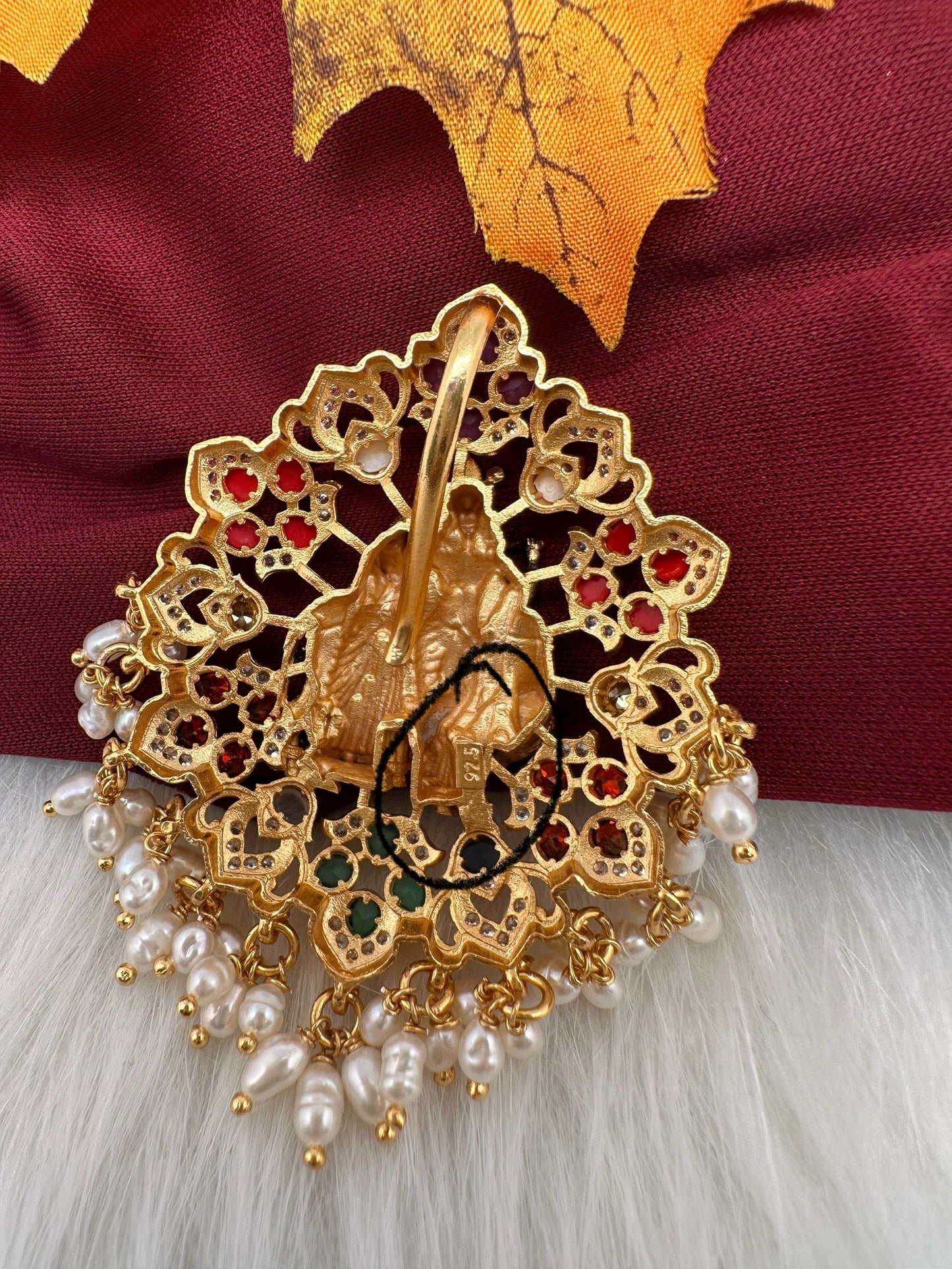 Krishna Nakshi Antique  92.5 Silver Pendent